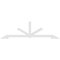 Ekena Millwork Vanguard Architectural Grade PVC Gable Bracket, 108"W x 31 1/2"H x 2"D x 4"F, 7/12 Pitch GBP108X32X0204VAN00 - alternate 4